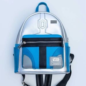 NWT LOUNGEFLY STAR WARS JANGO FETT COSPLAY MINI BACKPACK (LIMITED EDITION)